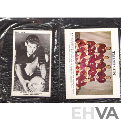 Complete Set of 'The Sun' 1967 Rugby League Cards  Full 50 Player Cards 12 Team Cards (Mint Condition in Folder)