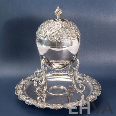 William Hutton and Sons Silver Plated Egg Coddler 1902