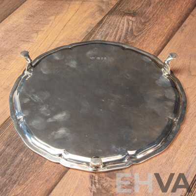 Antique D & J Wellby Silver Tri-Footed Tray, 1903