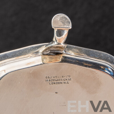 Antique D & J Wellby Silver Tri-Footed Tray, 1903