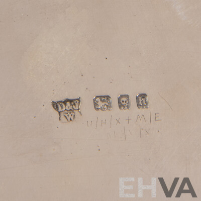 Antique D & J Wellby Silver Tri-Footed Tray, 1903