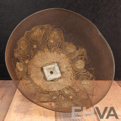 Antique Large Porcelain Half Doll with Mesh Food Cover – Madame Pompadour