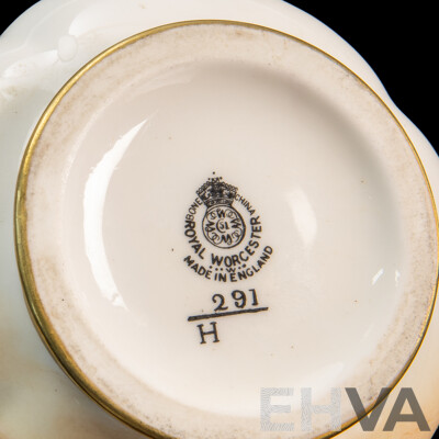 Vintage English Royal Worcester Potpourri Vase with Lid