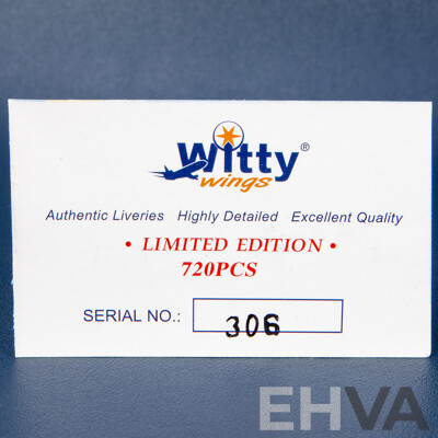 Limited Edition Witty Wings No. WTW-72-007-012, F/A-18E Super Hornet, 1:72 Scale, VFA 147 Argonauts
