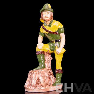 SHORTER & SON, Stoke-On-Trent, Glazed Earthenware Figure of a Robin Hood Style Huntsman, Mid-20th Century