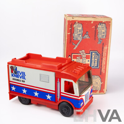 Vintage Ideal Toys Evel Knievel Scramble Van, 1973
