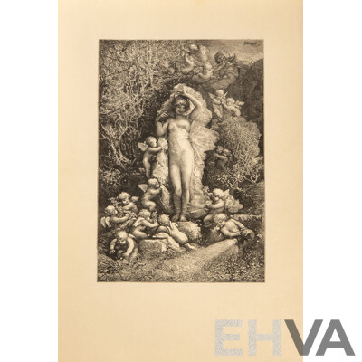 Absolutely Stunning Antique Folio of Approx 50 Francois Chifflart and Edmond Morin Woodblock Engravings