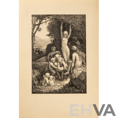 Absolutely Stunning Antique Folio of Approx 50 Francois Chifflart and Edmond Morin Woodblock Engravings