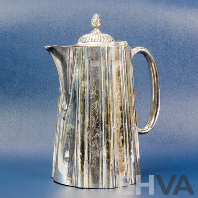 Antique J. Harrington Silverplate Teapot