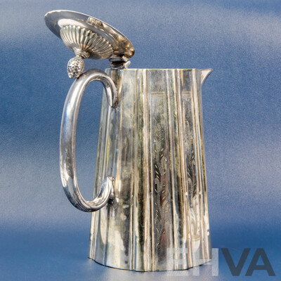 Antique J. Harrington Silverplate Teapot