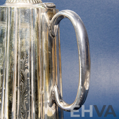 Antique J. Harrington Silverplate Teapot