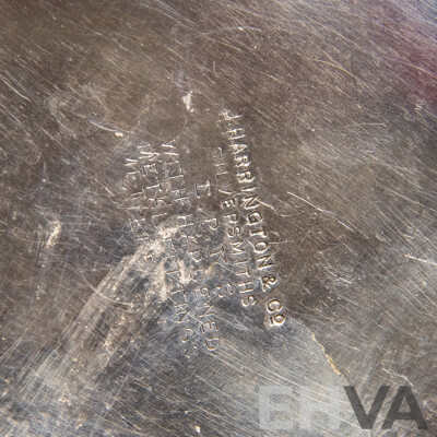 Antique J. Harrington Silverplate Teapot