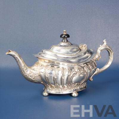 Antique James Dixon Silver-plated Teapot