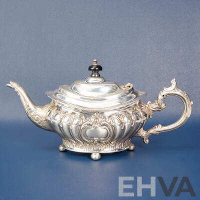 Antique James Dixon Silver-plated Teapot