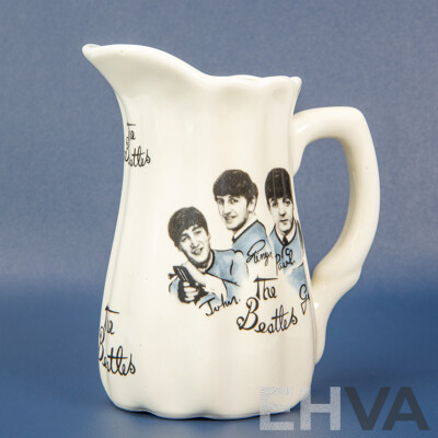 Rare Beatles Vintage 1980's Liverpool Pottery Creamer/ Milk Jug Fab Four Memorabilia