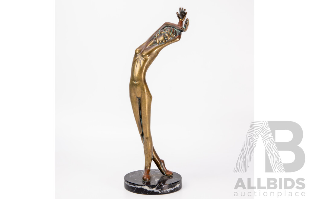 Tom Bennett Bronze Sculpture “Brianna” Limited Edition 10/500, 1982