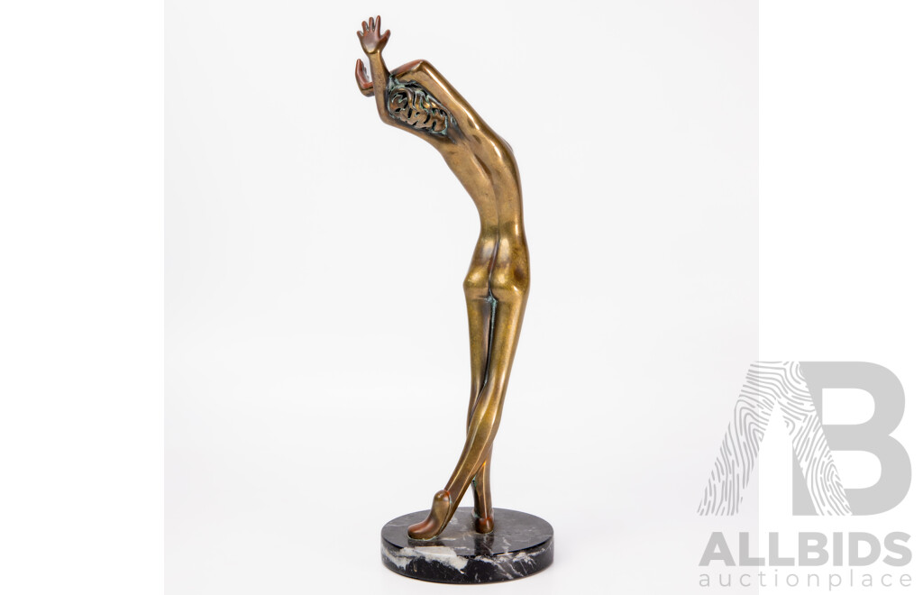 Tom Bennett Bronze Sculpture “Brianna” Limited Edition 10/500, 1982