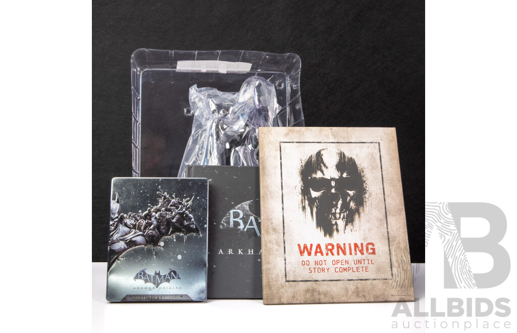 PS3 Batman Arkham Origins and Arkham City Collector’s Editions in Original Packaging