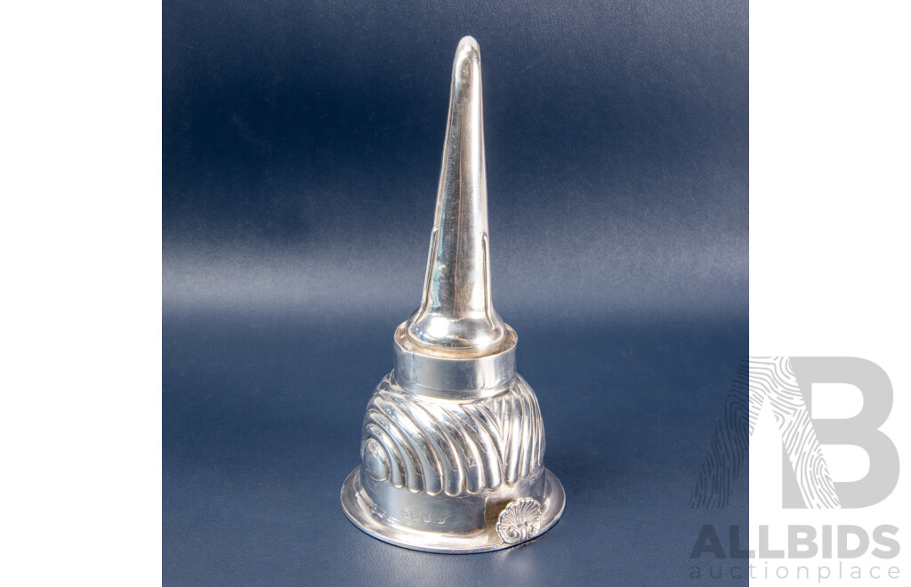 George III Sterling Silver Wine Funnel by Rebecca Emes and Edward Barnard, London 1817
