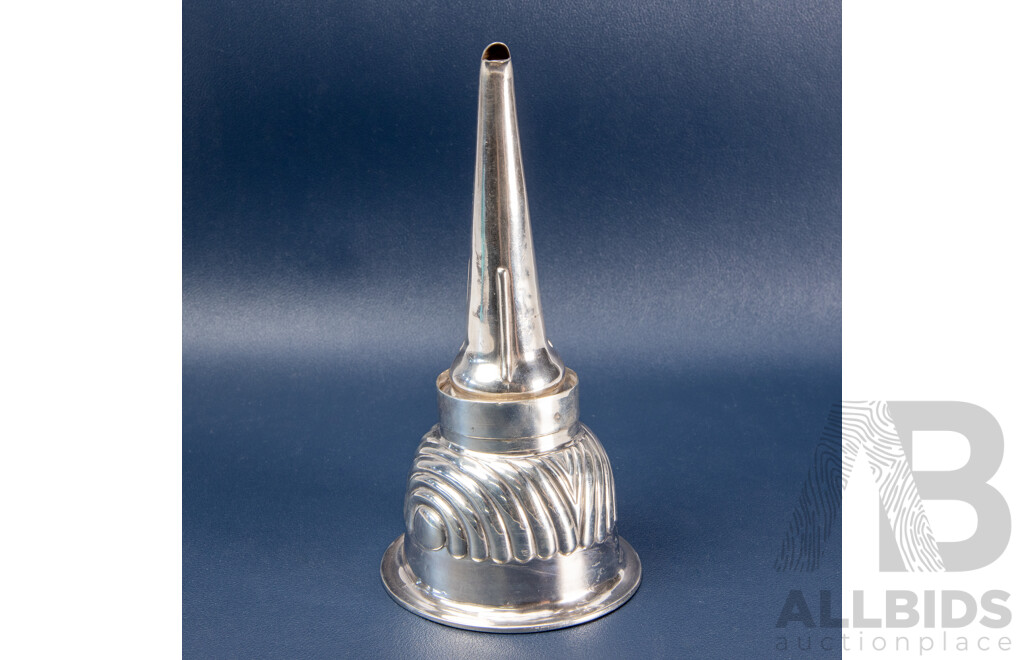 George III Sterling Silver Wine Funnel by Rebecca Emes and Edward Barnard, London 1817