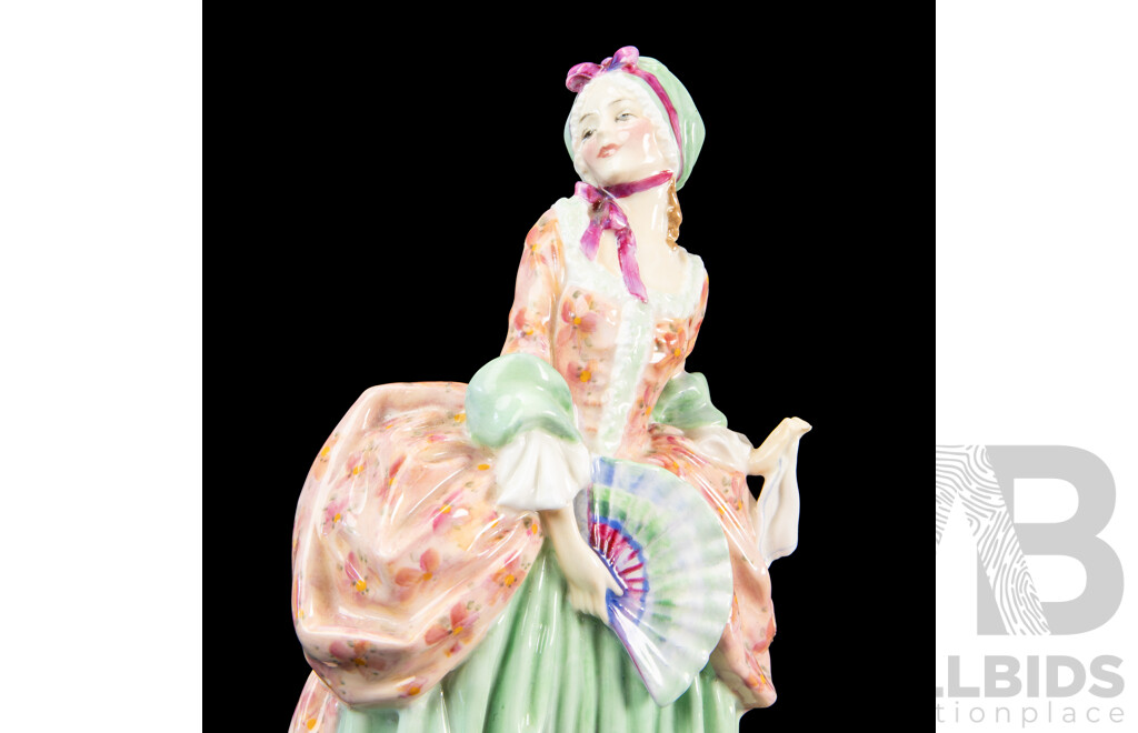 Rare Royal Doulton HN1819 Miranda Figure C1937 with Dual Armorials, Designed by Leslie Harradine