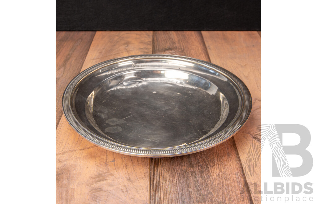 Rare Armand Frenais Sterling Silver Dish for Restaurant Maison Dorée, C.1877–1902