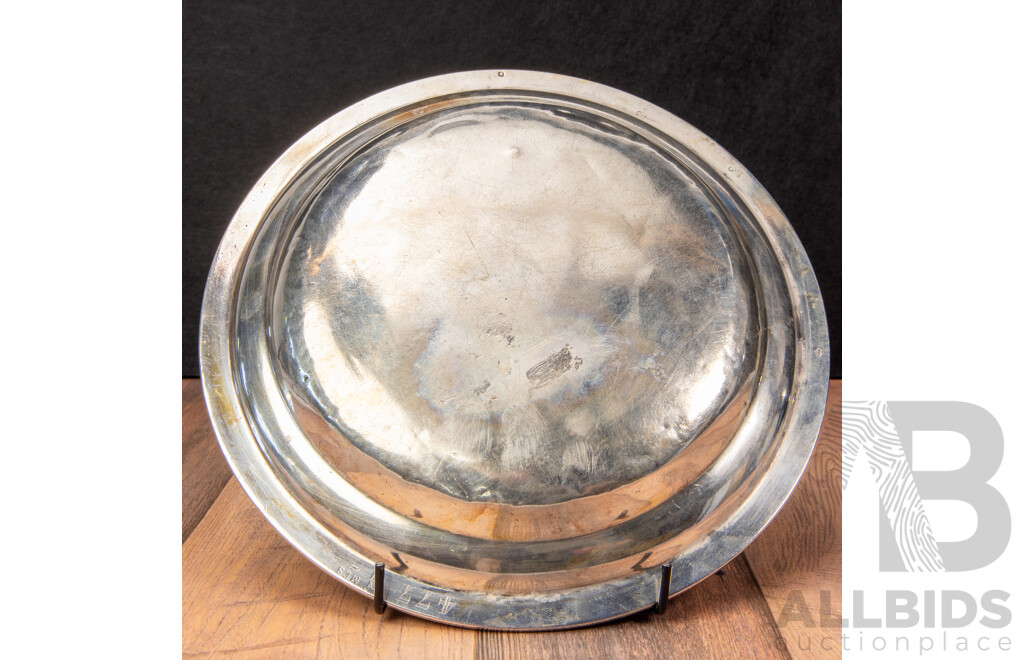 Rare Armand Frenais Sterling Silver Dish for Restaurant Maison Dorée, C.1877–1902