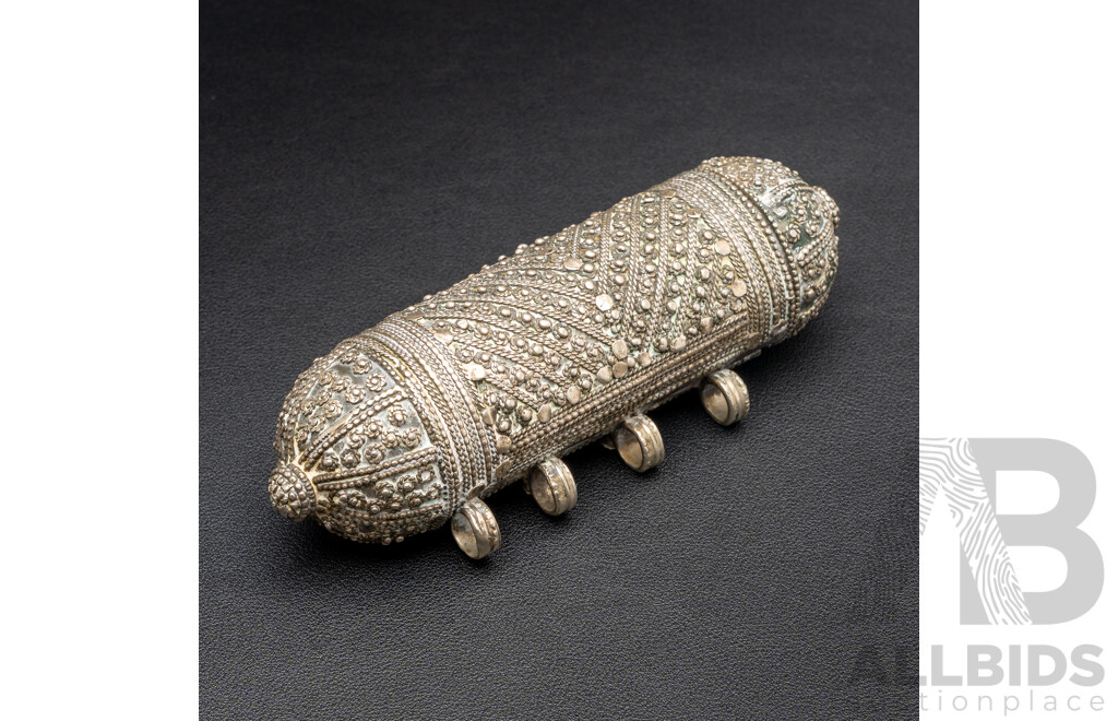 Saudi or Yemeni Silver Qur'an Holder (Hirz Amulet)