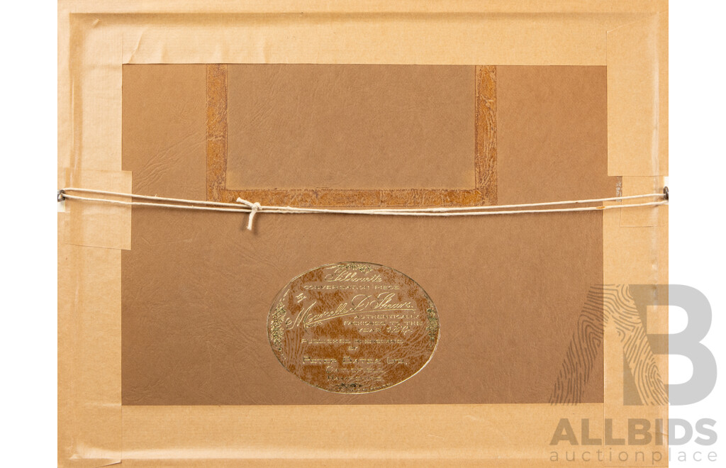 Pair of Marcelle D. Shears Silhouette Artworks Published by Peter Bates