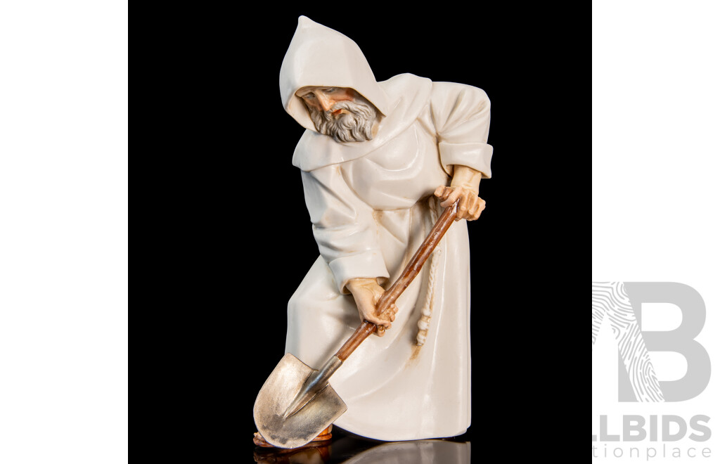 Two Algora (Spain) Porcelain Figures of Monks