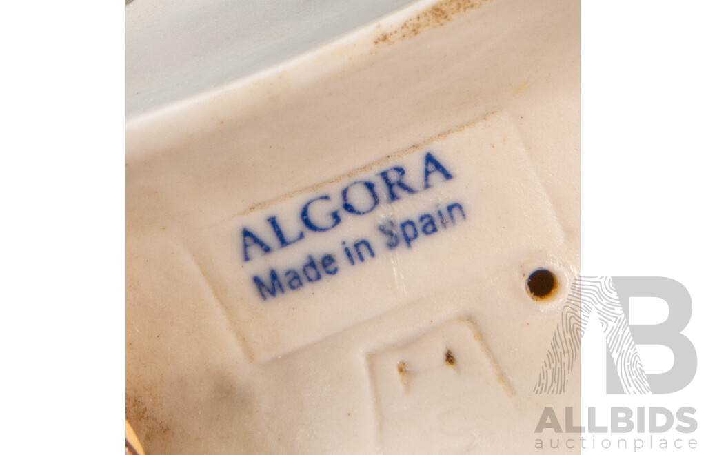 Two Algora (Spain) Porcelain Figures of Monks