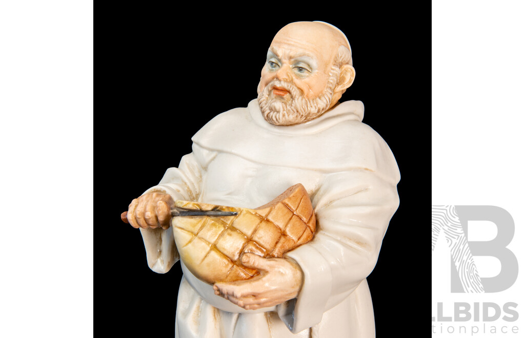 Two Algora (Spain) Porcelain Figures of Monks
