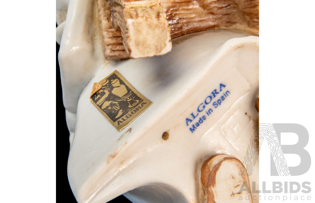 Two Algora (Spain) Porcelain Figures of Monks