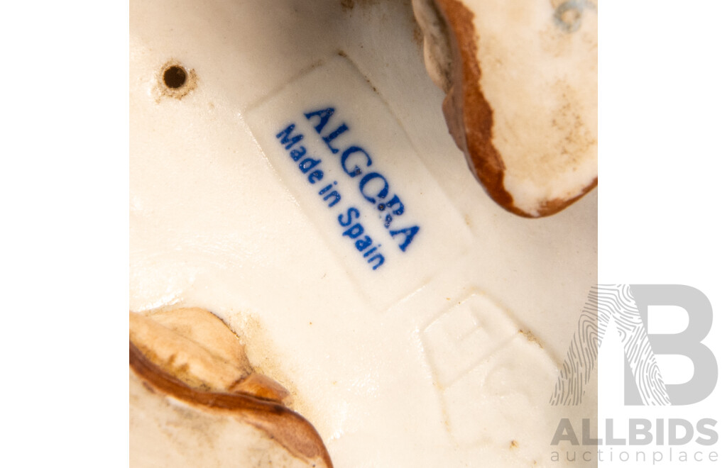 Two Algora (Spain) Porcelain Figures of Monks