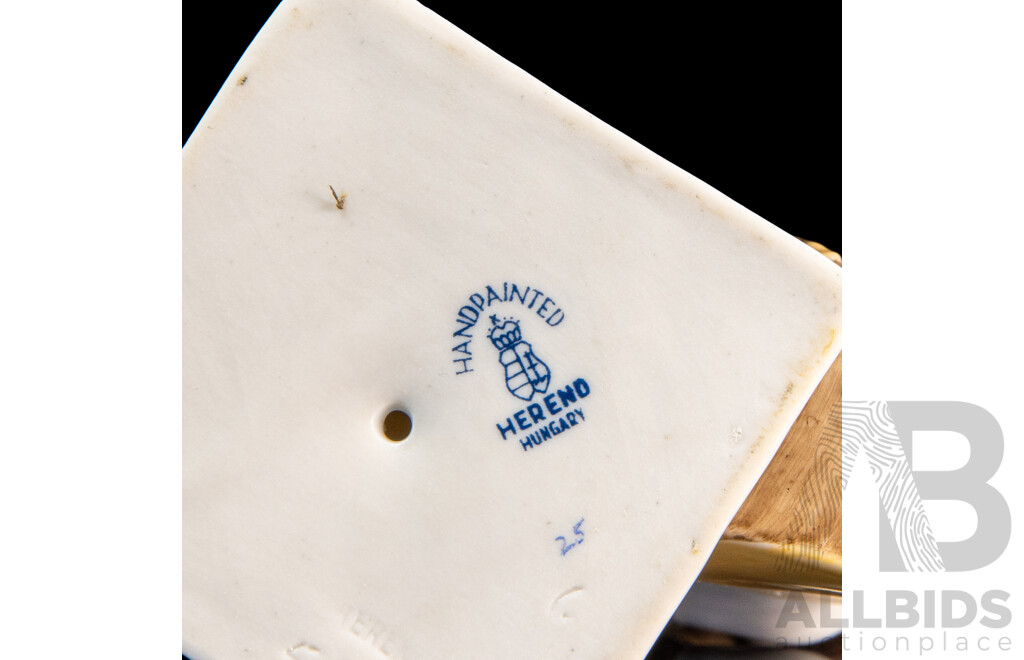 Two Herend (Hungary) Porcelain Figurines