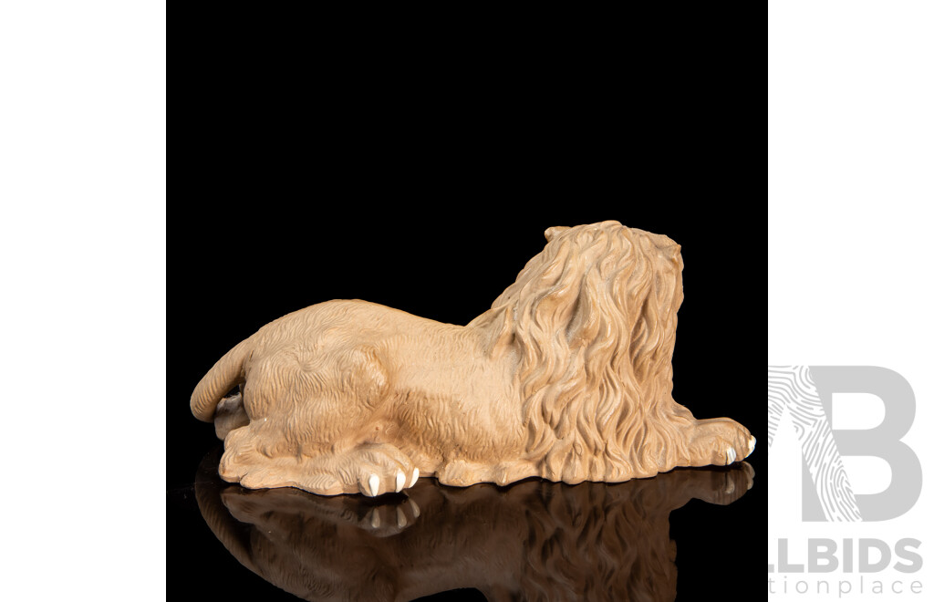 Chinese Shiwan Pottery Figure of a Lion