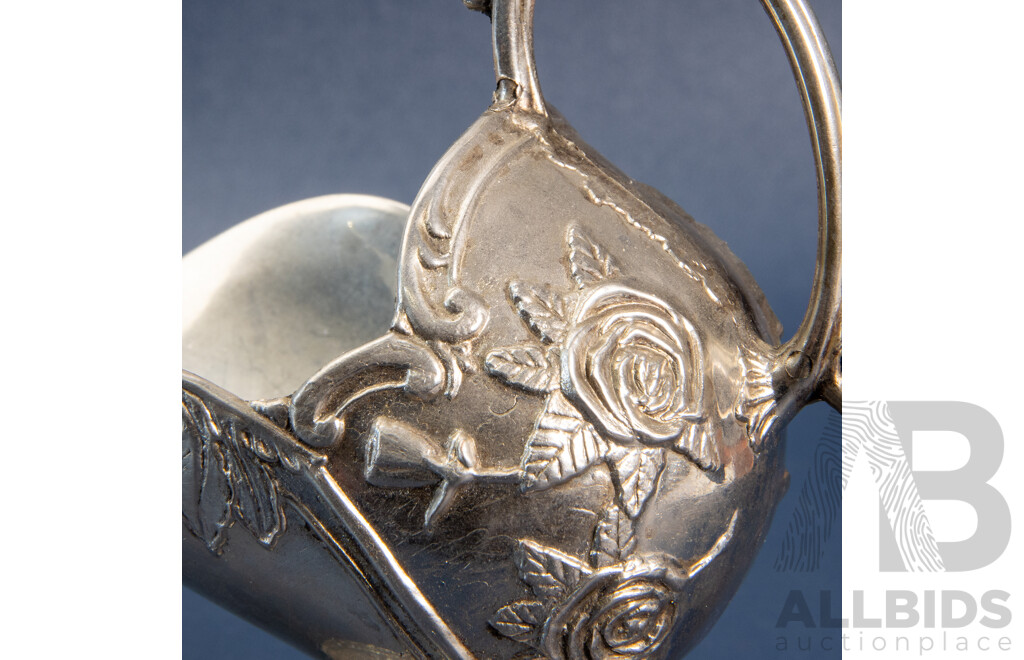 Vintage Silver Plate Sugar Scuttle