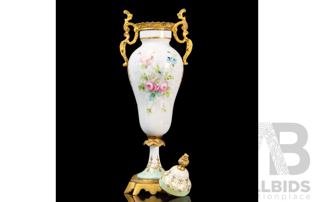 19th Century Sèvres Ormolu-Mounted Porcelain Urn