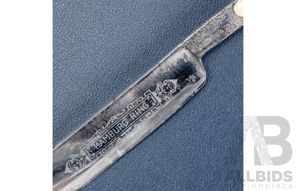 Antique Hamburg Razor Co. “The Hamburg Ring” Straight Razor