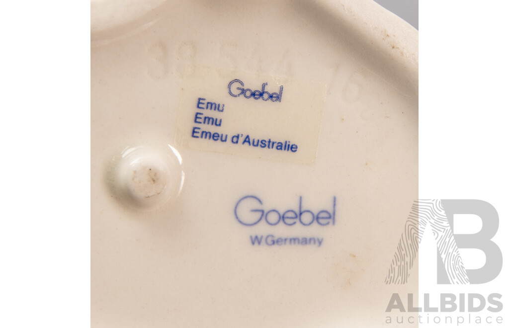 Rare Pair of Goebel (West Germany) Porcelain Emu Figures