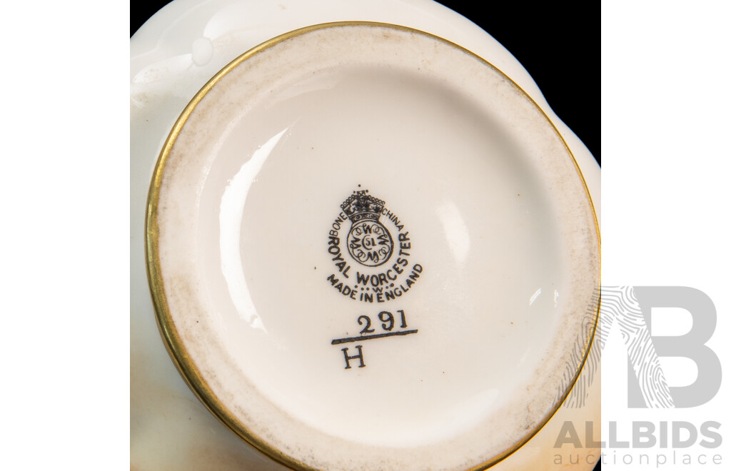 Vintage English Royal Worcester Potpourri Vase with Lid