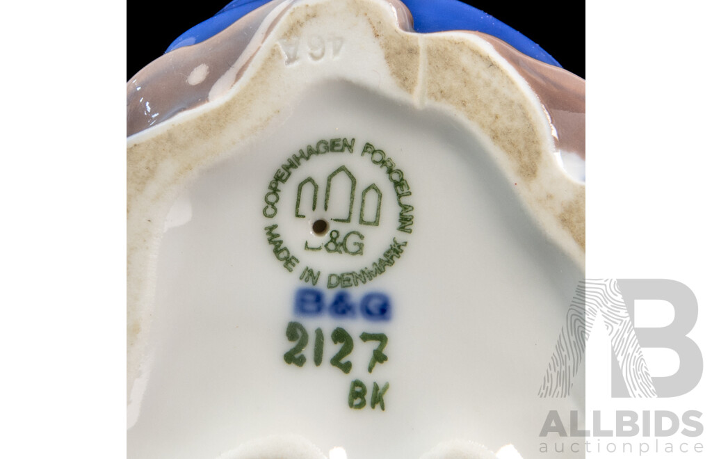 Vintage Bing & Grøndahl / Royal Copenhagen Porcelain Figurine – 'Boy with Bucket' #2127