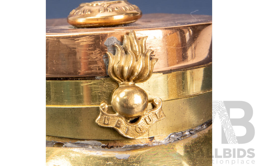 Trench Art Royal Engineers Military Cap