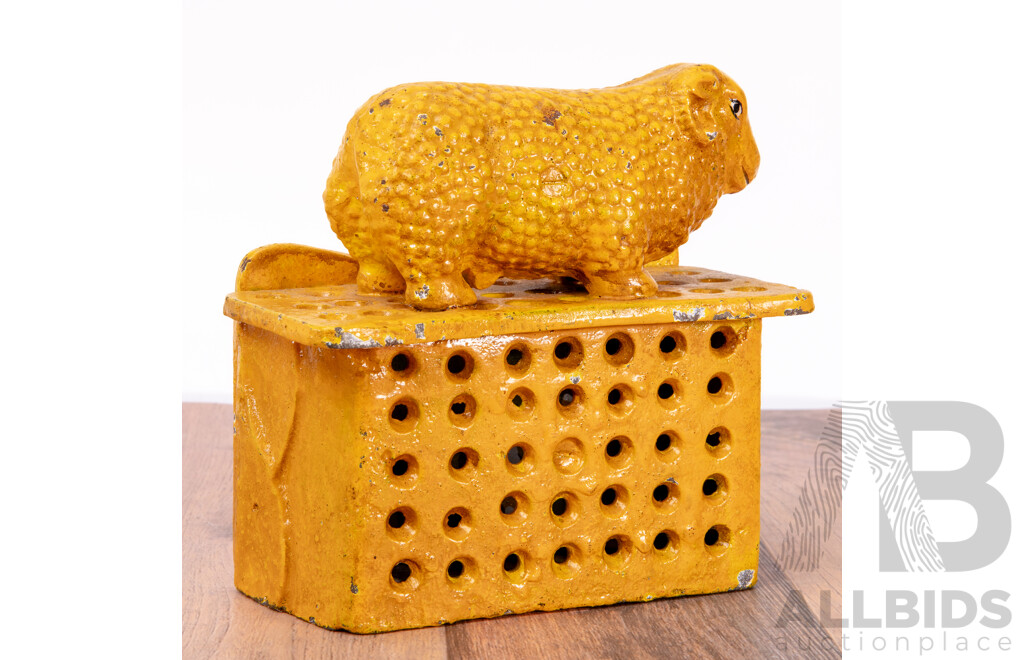 Cast Iron Golden Fleece Money Box, Sydney c.1950