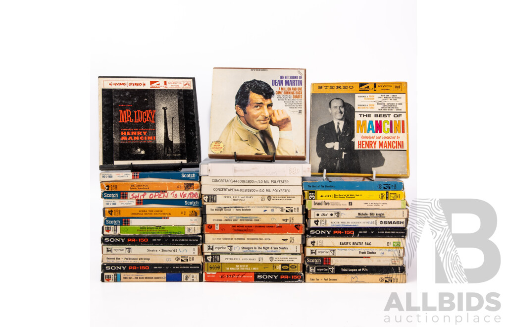 Large Collection of Vintage Magnetic Recording Tapes