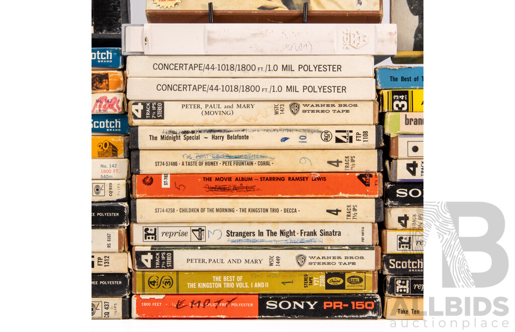 Large Collection of Vintage Magnetic Recording Tapes