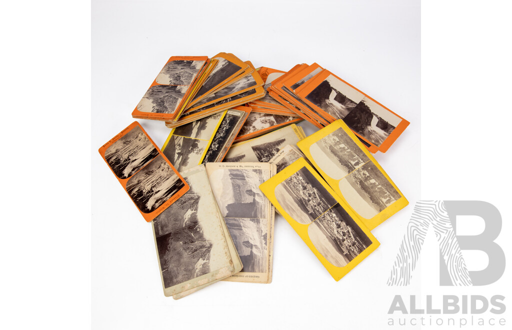 Large Collection of Antique Stereographs