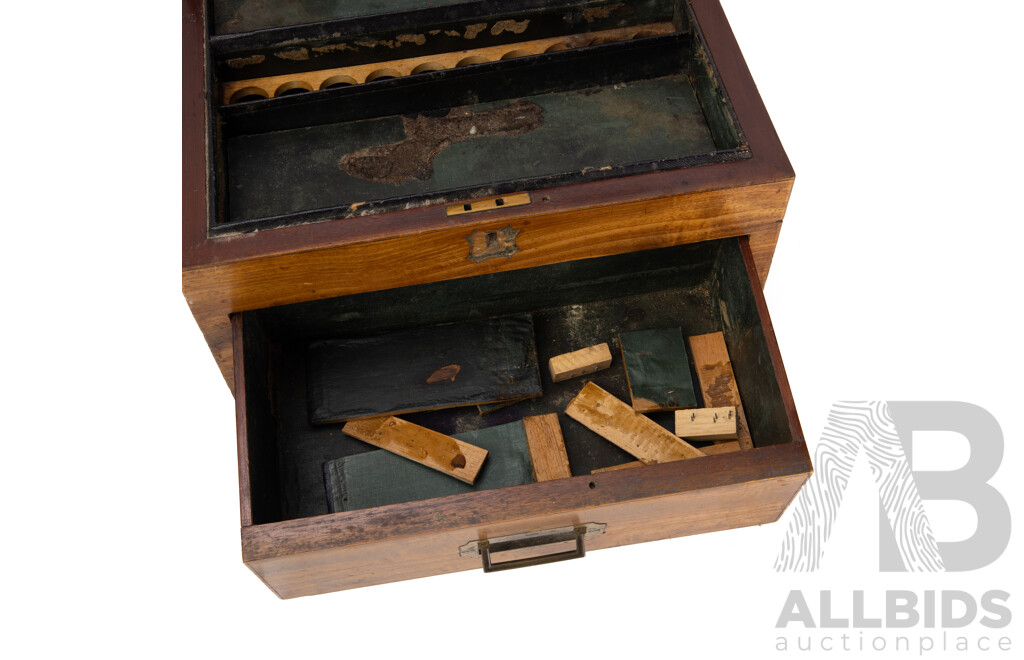 Antique Mahogany Apothecary Box (Henry Turner & Co., Homeopathic Chemists, London)