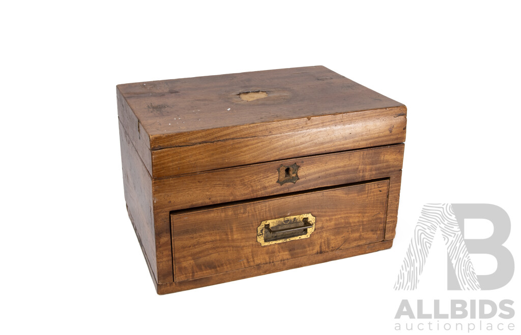 Antique Mahogany Apothecary Box (Henry Turner & Co., Homeopathic Chemists, London)