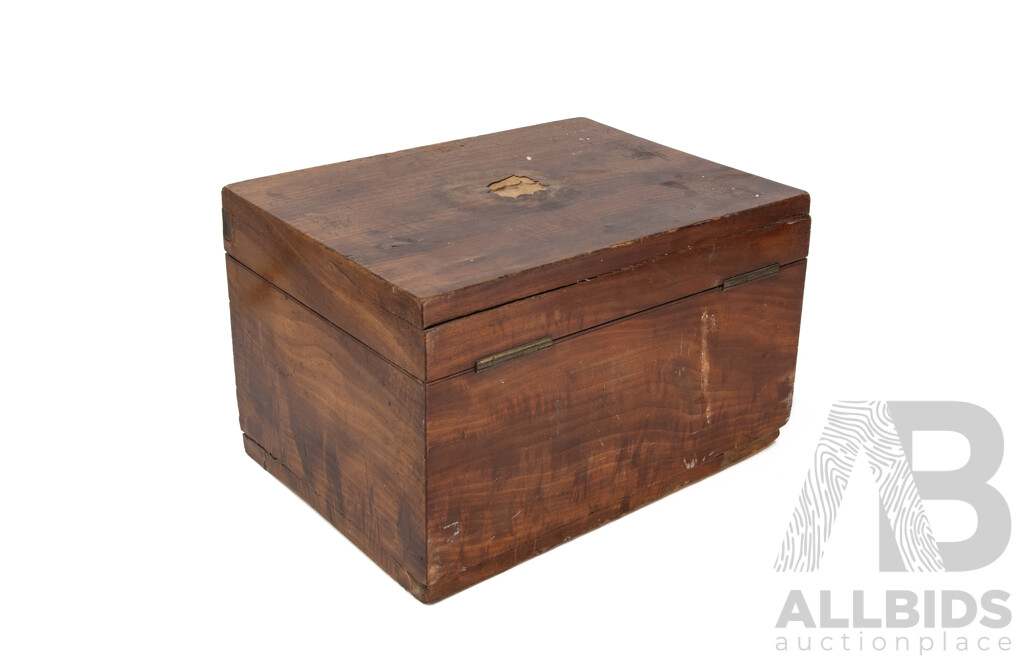 Antique Mahogany Apothecary Box (Henry Turner & Co., Homeopathic Chemists, London)